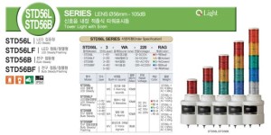 Đèn tháp báo hiệu có loa STD56 Qlight Hàn Quốc