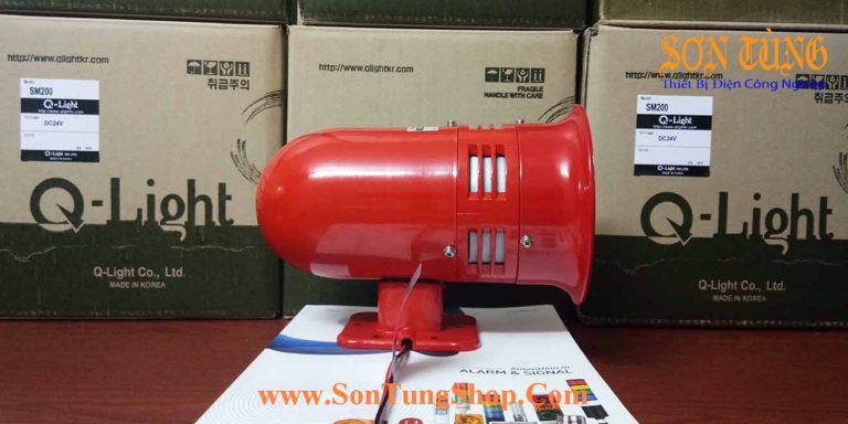 Còi Báo Động Bằng Động Cơ Motor Siren Qlight SM200 – 120dB Korea: Âm thanh thực tế