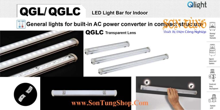 QGL-400 Đèn LED chiếu sáng tủ điện Qlight Bóng LED Dài 400 mm