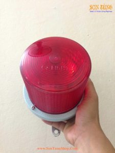 Den bao hieu Qlight bong LED nhap nhay SH1L-220-R