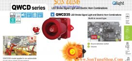 QWCD35-12/24-R-LC Đèn báo có Loa Qlight 31 âm báo 115dB IP66, CE, 12VDC/24VDC
