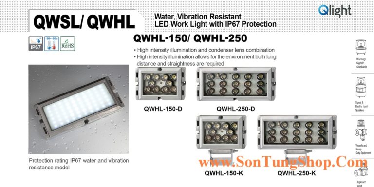 QWHL-150-D-24 Đèn LED chống nước máy công cụ 150 Bóng LED 150 mm IP67