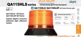 QA115HLS-12/24-R Đèn tín hiệu cho xe Qlight chớp nháy Φ115 Bóng LED IP66