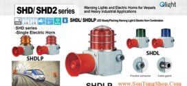 SHDL-WA-220-B-LC Đèn báo có loa Qlight Φ120 Bóng LED 5 âm báo 118dB IP66, KIM, ABS