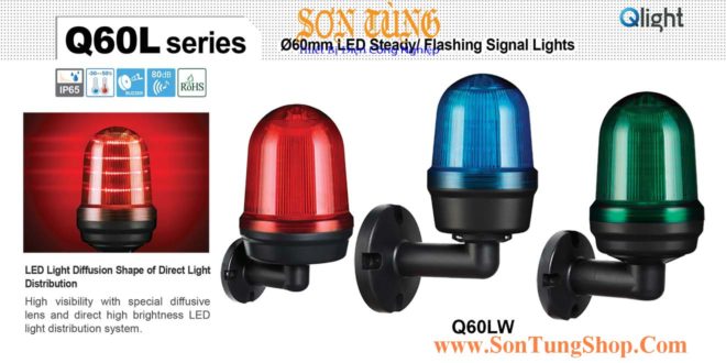 Q60LW-BZ-12/24-R Đèn cảnh báo Qlight Φ60 Bóng LED 12VDC~24VDC IP44